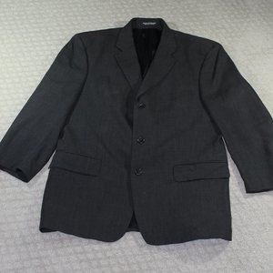 Premier Charcoal Grey Wool Suit Jacket Sport Coat 42R